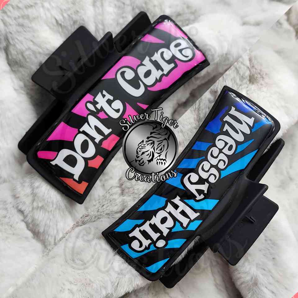 Messy Hair, Don't Care Large 4 inch