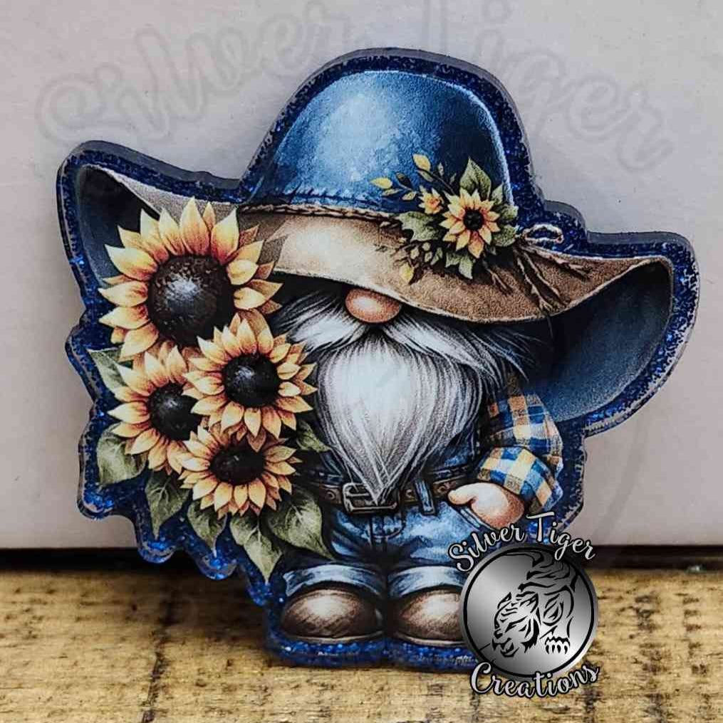 Farmer Sunflower Gnome