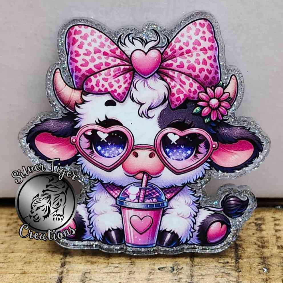 Pink Cow with Coffee